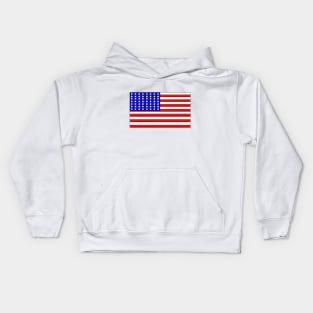 American Flag with patterns Kids Hoodie